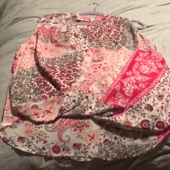 Drapy high low hem wrap top - Picture 1 of 3